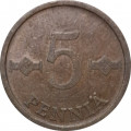 Финляндия 5 пенни 1968 год