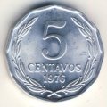 Чили 5 сентаво 1976 год