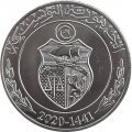 Тунис 1 динар 2020 год