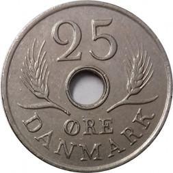 Дания 25 эре 1968 год