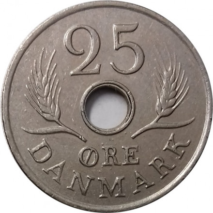 Дания 25 эре 1968 год