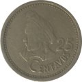 Гватемала 25 сентаво 1981 год