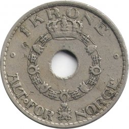 Норвегия 1 крона 1950 год - Король Хокон VII