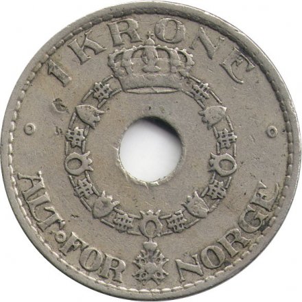 Норвегия 1 крона 1950 год - Король Хокон VII