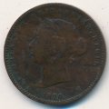 Джерси 1/26 шиллинга 1870 год