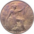 Великобритания 1 пенни 1917 год