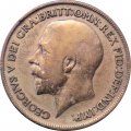 Великобритания 1 пенни 1917 год