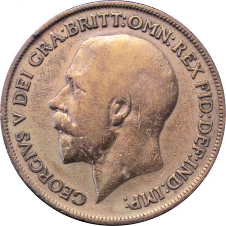 Великобритания 1 пенни 1917 год