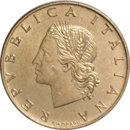 Италия 20 лир 1969 год - Флора