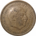 Испания 1 песета 1953 год (63 внутри звезды)