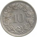 Швейцария 10 раппенов 2011 год