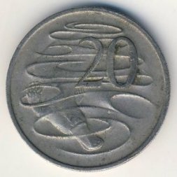 Австралия 20 центов 1969 год - Утконос