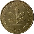 ФРГ 5 пфеннигов 1971 год - G
