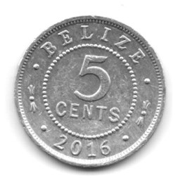 Белиз 5 центов 2016 год