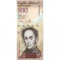 Венесуэла 100 боливаров 2013 год - Портрет Симона Боливара. Огненный чиж - UNC