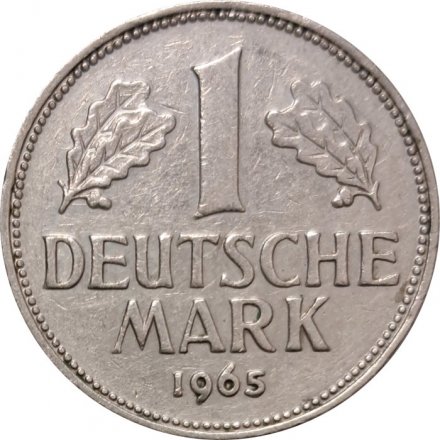 ФРГ 1 марка 1965 год (G)