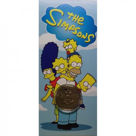 «Мэгги Симпсон. The Simpsons» - Гравированная цветная монета 25 рублей в буклете