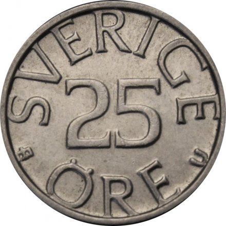 Швеция 25 эре 1982 год - Король Карл XVI Густав