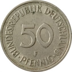 ФРГ 50 пфеннигов 1976 год (F)