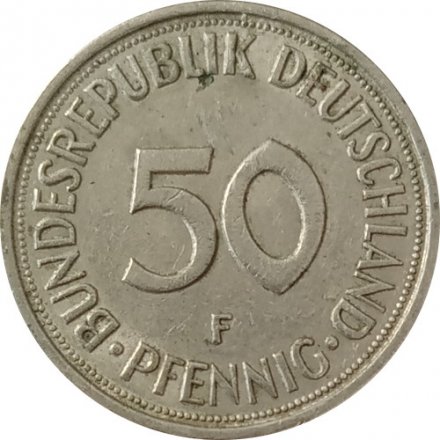 ФРГ 50 пфеннигов 1976 год (F)