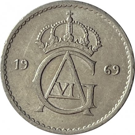 Швеция 50 эре 1969 год
