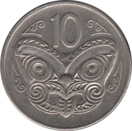 Новая Зеландия 10 центов 1978 год