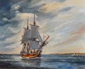 Острова Питкэрн 1 доллар 1989 год - 200 лет HMAV Bounty (серебро)