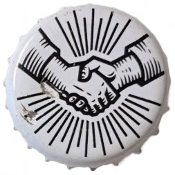 Пивная пробка Россия - Артель (рукопожатие), белая