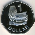 Соломоновы острова 1 доллар 1977 год - Nusu-Nusu head