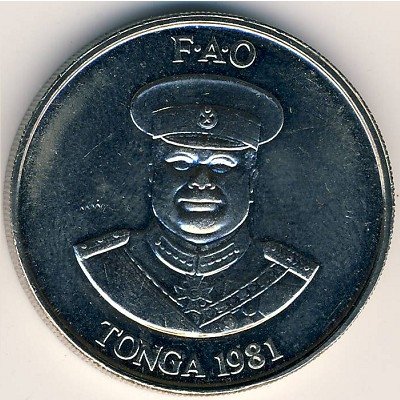 Тонга 20 сенити 1981 год