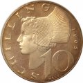 Австрия 10 шиллингов 1965 год
