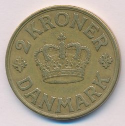Дания 2 кроны 1939 год