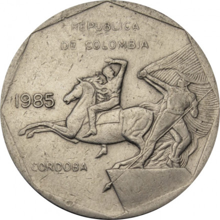 Колумбия 10 песо 1985 год