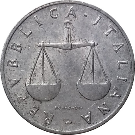Италия 1 лира 1957 год