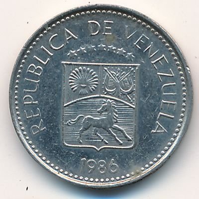 Венесуэла 5 сентимо 1986 год