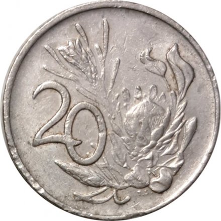 ЮАР 20 центов 1985 год