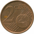 Германия 2 евроцента 2011 год (J)
