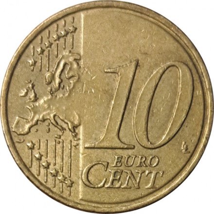 Греция 10 евроцентов 2007 год
