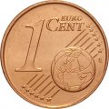 Германия 1 евроцент 2016 год (A)