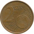 Португалия 2 евроцента 2007 год - Королевская печать