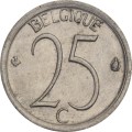 Бельгия 25 сентим 1968 год BELGIQUE