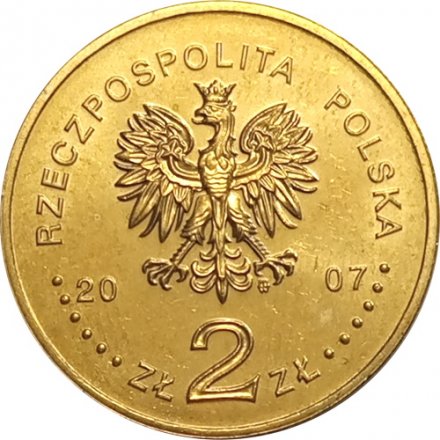 Польша 2 злотых 2007 год - 150 лет со дня рождения Конрада Коженёвского