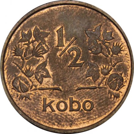 Нигерия 1/2 кобо 1973 год