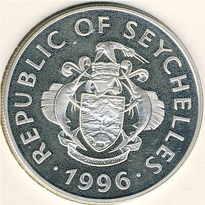 Сейшелы 25 рупий 1996 год