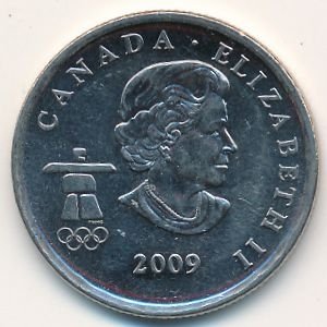Канада 25 центов 2009 год - Конькобежный спорт