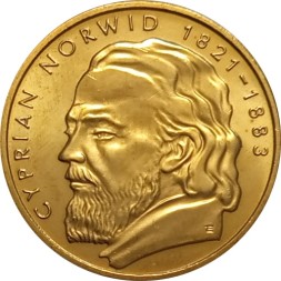 Монета Польша 2 злотых 2013 год - Циприан Норвид