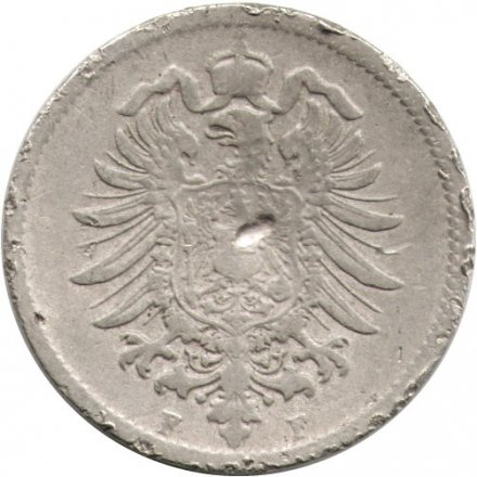 Германия 10 пфеннигов 1875 год (F)
