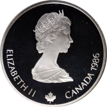 Канада 20 долларов 1986 год - XV зимние Олимпийские Игры, Калгари 1988 - Лыжные гонки