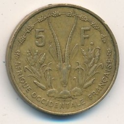 Французская Западная Африка 5 франков 1956 год