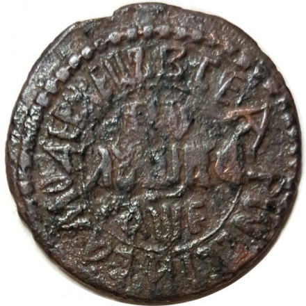 Полушка 1705 год Пётр I (1699 - 1725) - &quot;ВСЕѦ РWССIИ САМОДЕРЖЕЦЪ&quot; - VF